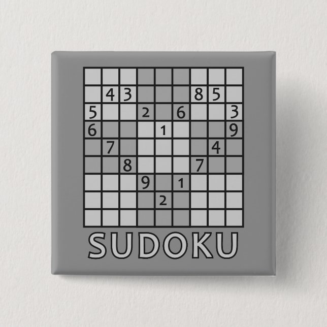 SUDOKU-Taste Button (Vorderseite)
