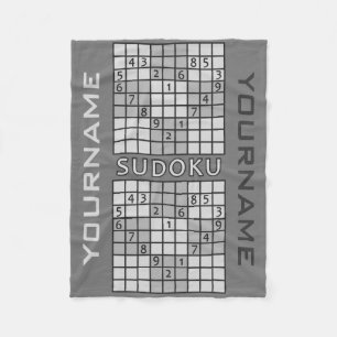 SUDOKU Vliesdecke Fleecedecke