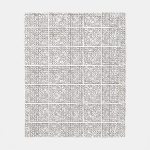 Sudoku Zwei-Schwarz-Weiß-Moderne Minimalistisch Fleecedecke
