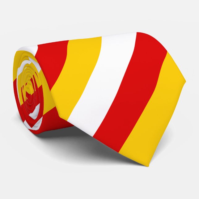 Südossetische Flagge Krawatte (Gerollt)