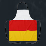 Südossetische Flagge Schürze<br><div class="desc">Patriotische Flagge Südossetiens.</div>