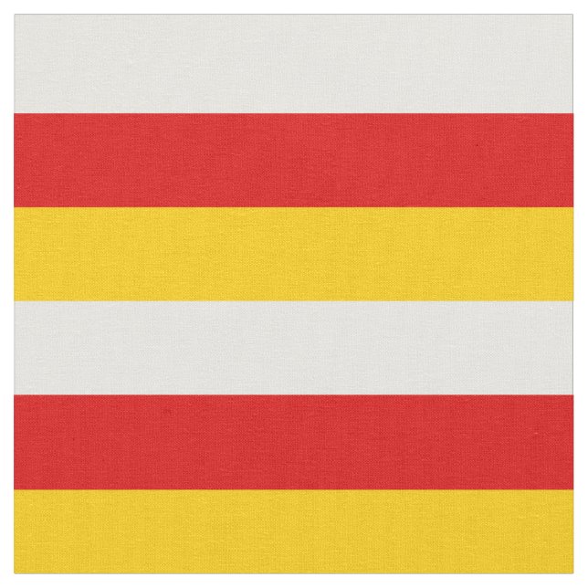 Südossetische Flagge Stoff (Nahaufnahme)