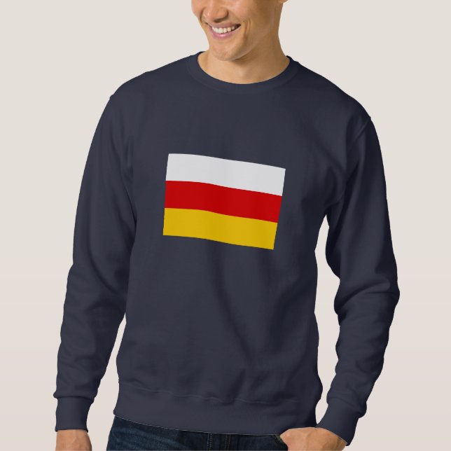 Südossetische Flagge Sweatshirt (Vorderseite)