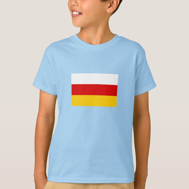 Südossetische Flagge T-Shirt (Vorderseite)