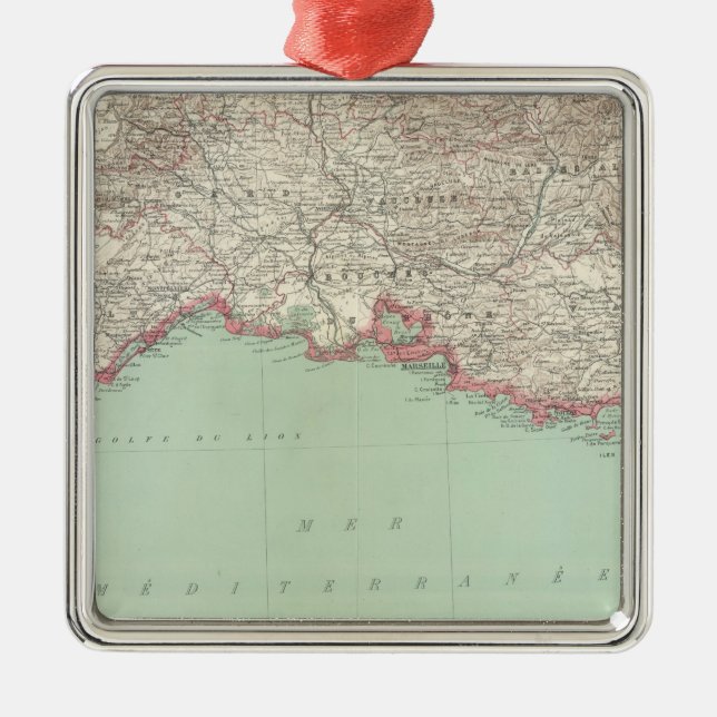 Südost-Frankreich Silbernes Ornament (Vorne)