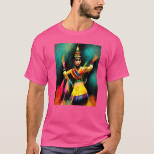 Südostasiatische Farbenspiel Traditionelles Tanz T T-Shirt