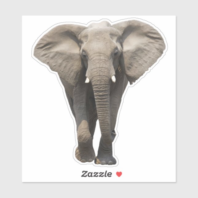 Südostasiatischer Elefant Aufkleber (Blatt)