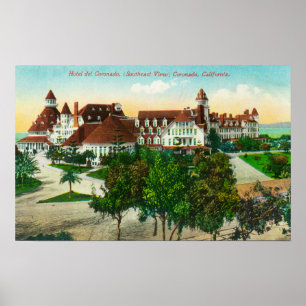 Südöstliche Ansicht des Hotel del Coronado Poster