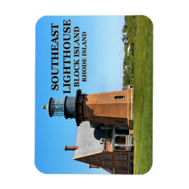 Südöstliches Leuchtturm, Block Island RI Flexi-Mag Magnet