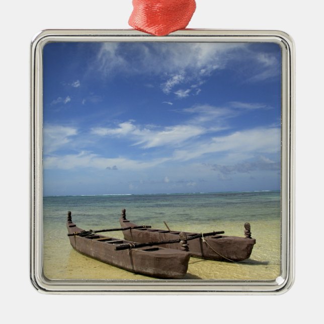 Südpazifik, Französisch-Polynesien, Moorea. Ornament Aus Metall (Vorne)