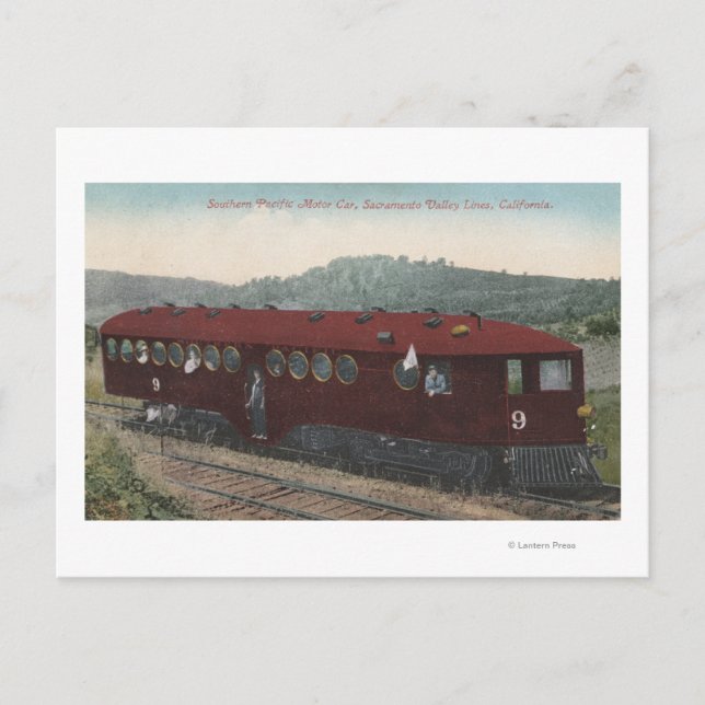 Südpazifik-Motorwagen Postkarte (Vorderseite)