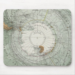 Südpolargebiet-Karte Mousepad