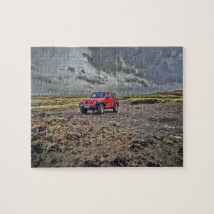 Südpunkt-Hawaii-Jeepabenteuerpuzzlespiel