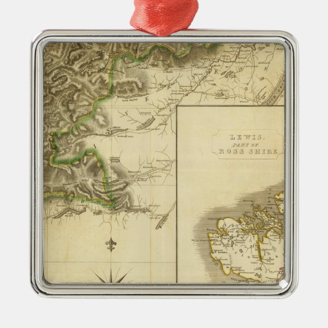 SüdRoss, Cromarty Grafschaften Silbernes Ornament (Vorne)