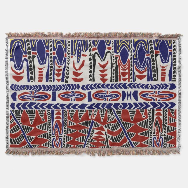 Südsee-Samoa-Batik Decke (Vorderseite)
