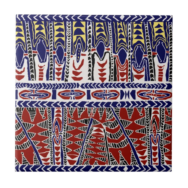 Südsee Samoa Batik Fliese (Vorderseite)
