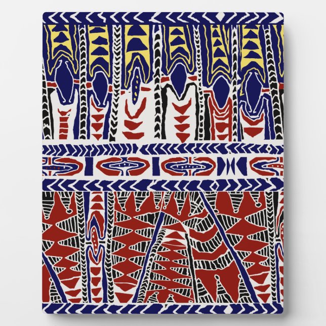 Südsee-Samoa-Batik Fotoplatte (Vorderseite)