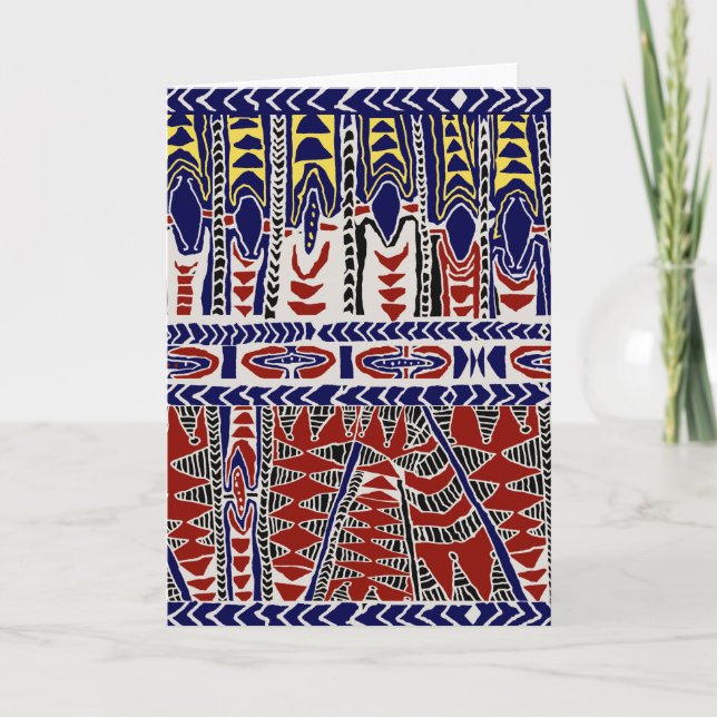 Südsee Samoa Batik Karte (Vorderseite)