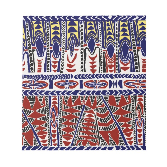 Südsee-Samoa-Batik Notizblock (Vorderseite)