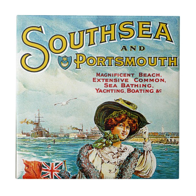 Südsee und Portsmouth Fliese (Vorderseite)