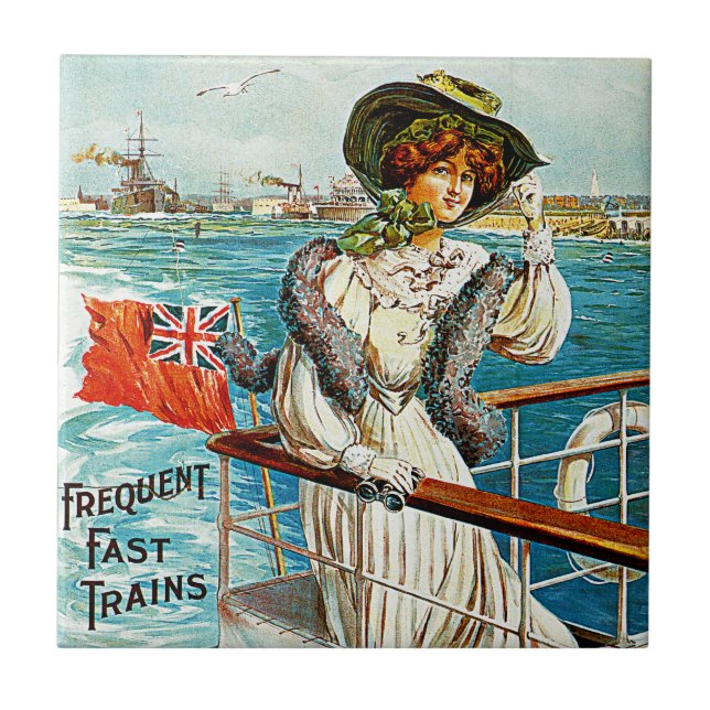 Südsee und Portsmouth Fliese (Vorderseite)