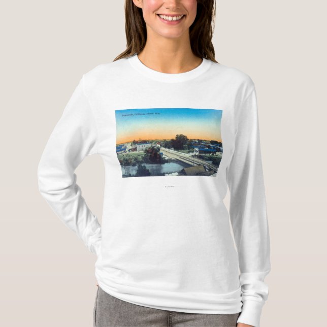 Südseiten-Luftaufnahme von TownPorterville, CA T-Shirt (Vorderseite)