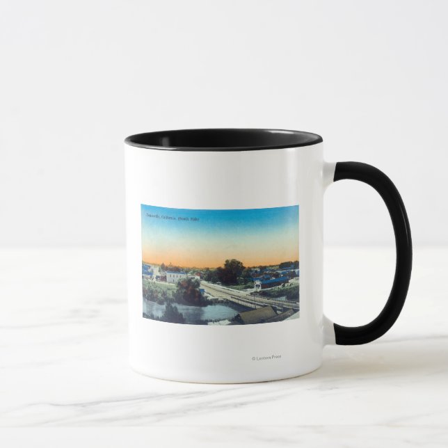 Südseitige Luftaufnahme von TownPorterville, CA Tasse (Rechts)