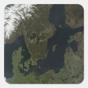 Südskandinavien Quadratischer Aufkleber