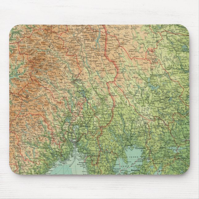 Südskandinavien und Dänemark Mousepad (Vorne)