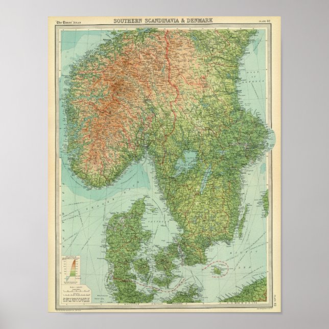 Südskandinavien und Dänemark Poster (Vorne)