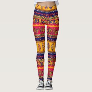 Südstaaten-Folklore-Muster Leggings