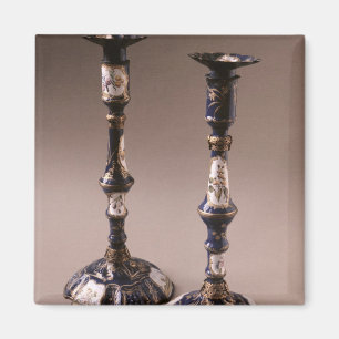 Südstaffordshire-Paare Kerzenständer, c.1765 Magnet
