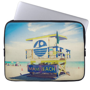 Südstrand des Leibwächter-Turm- , Miami, Florida Laptopschutzhülle