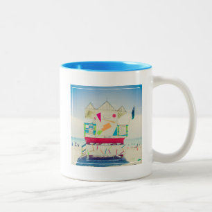 Südstrand des Leibwächter-Turm- , Miami Zweifarbige Tasse