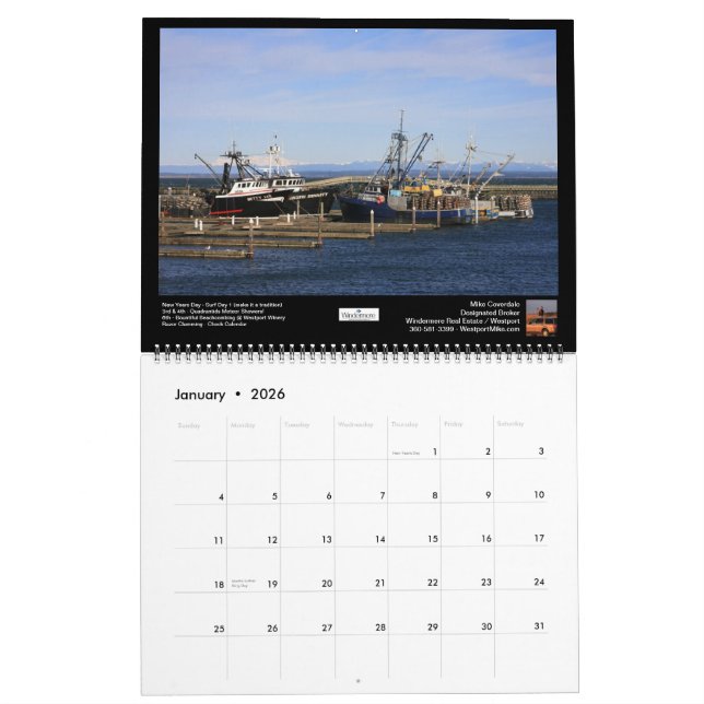 Südstrand landschaftliches Windermere 2013 Kalender (Jan 2026)
