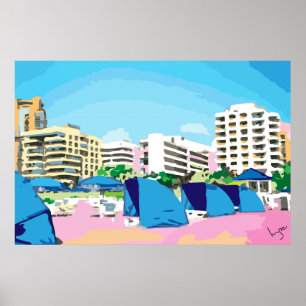 SÜDSTRAND, MIAMI, FLORIDA POSTER