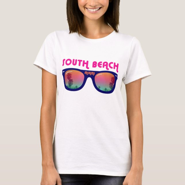 Südstrand Miami T-Shirt (Vorderseite)