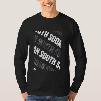 Südsudan Camouflage Pattern Gray Camouflage T-Shirt