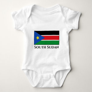 Südsudan-Flagge Baby Strampler