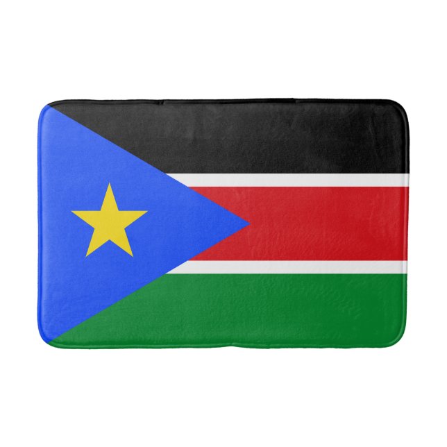 Südsudan-Flagge Badematte (Vorderseite)