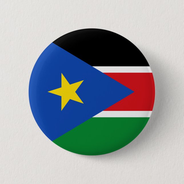 Südsudan-Flagge Button (Vorderseite)