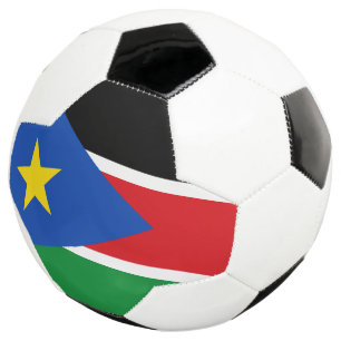 Südsudan-Flagge Fußball
