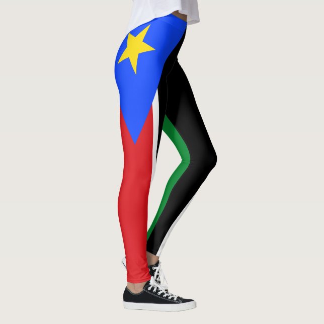 Südsudan-Flagge Leggings (Rechts)