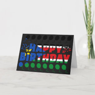 Südsudan-Flagge Patriotic Geburtstag Karte