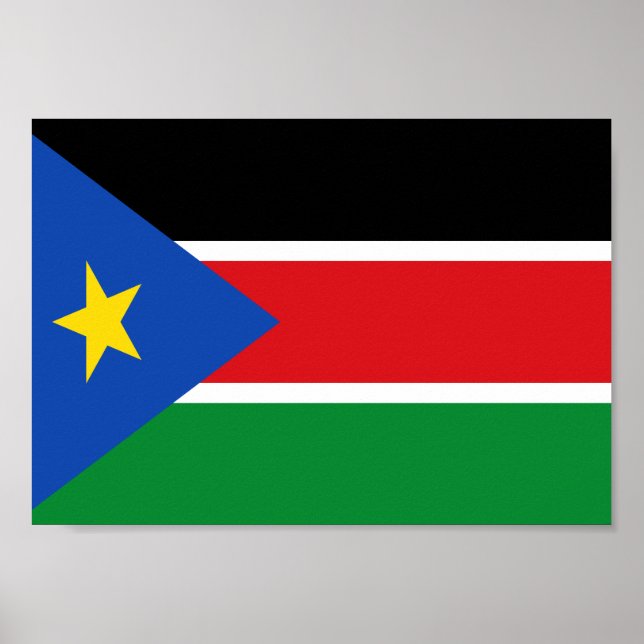 Südsudan-Flagge Poster (Vorne)