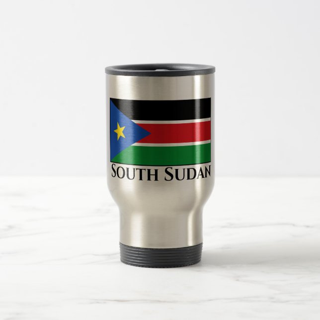 Südsudan-Flagge Reisebecher (Mittel)