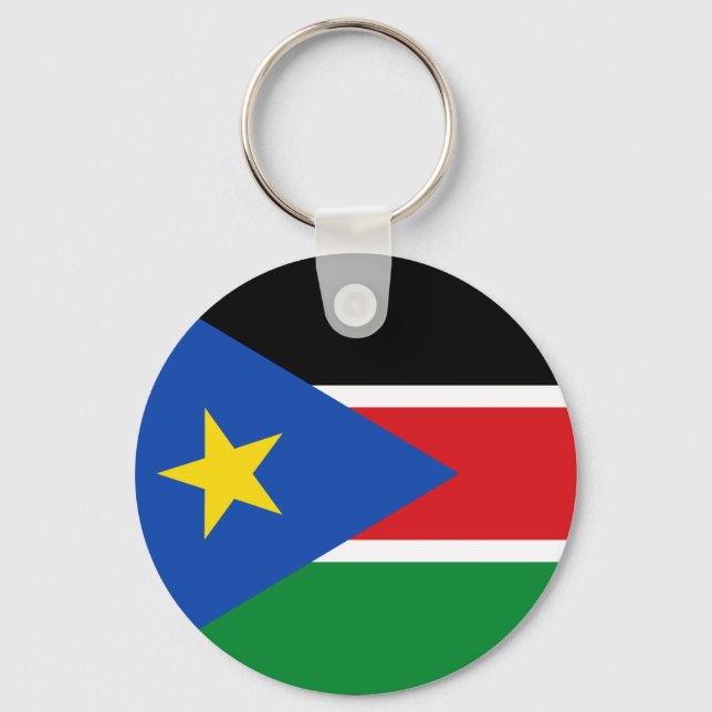Südsudan-Flagge Schlüsselanhänger (Vorderseite)