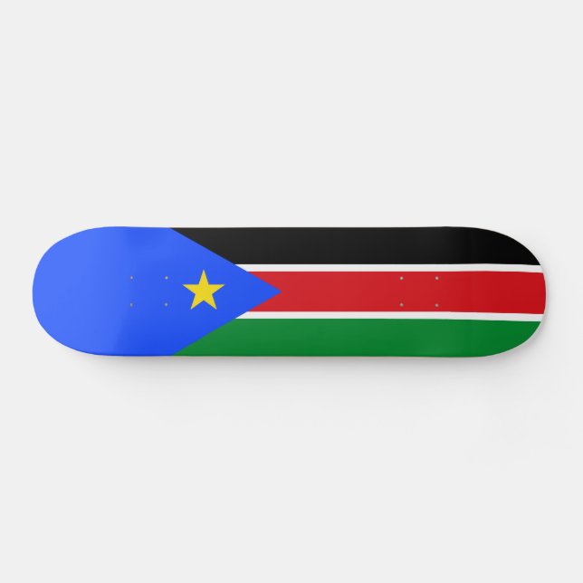 Südsudan-Flagge Skateboard (Horizontal)