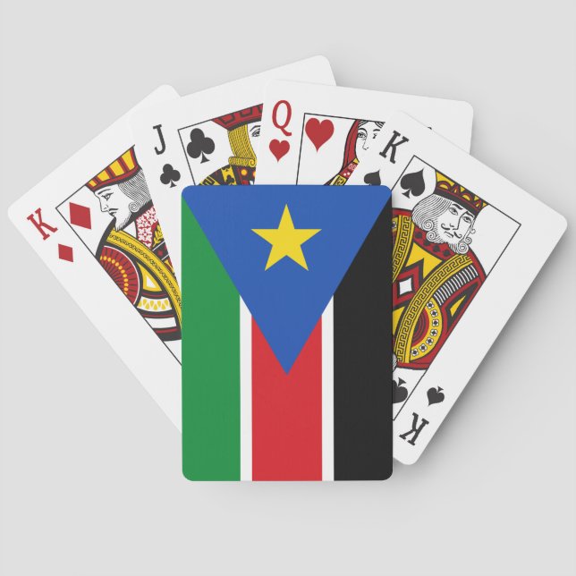 Südsudan-Flagge Spielkarten (Rückseite)