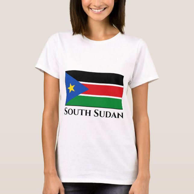 Südsudan-Flagge T-Shirt (Vorderseite)